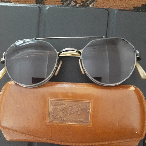 Oliver Peoples OP 43 Clip On Sunglasses and prescription glasses UNISEX - Picture 2 of 6